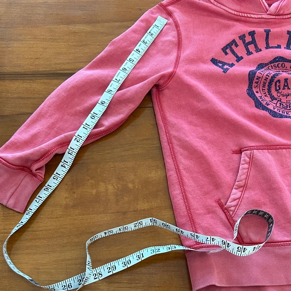GAP Kids Athletic Logo Pullover Hoodie red